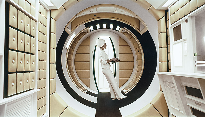 Bild inifrån fiktiv rymdfarkost