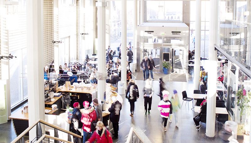 Entrén på Mittuniversitetet